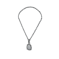 Aquamarine Teardrop Necklace