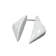 White Spike Earring